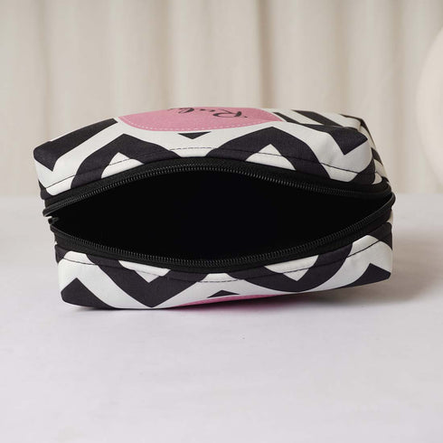 Personalised Geometric Printed Box Pouch - Uncommongifts.in